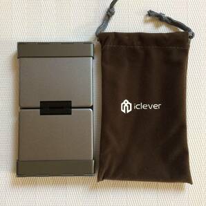 送料無料★未使用に近い★iClever Bluetooth ワイヤレス キーボード 折り畳み モバイルキーボード タッチパッド付き IC-BK08