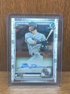 絶好調　brenton doyle 2020 topps baseball bowman chrome auto MLB 直筆サインカード