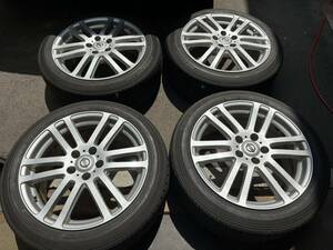 札幌出品！手渡し可　E52エルグランド純正18インチホイール215/50R18タイヤ付き中古４本SET