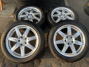 札幌出品！手渡し可　アルファード他　BS SICUREZZA18X7.5　TOYO235/50R18タイヤ付き中古４本SET