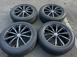 札幌出品！手渡し可　レクサスＲＸ他 Weds LEONIS WX19Ｘ8Ｊ　235/55Ｒ19タイヤ付き中古４本SET