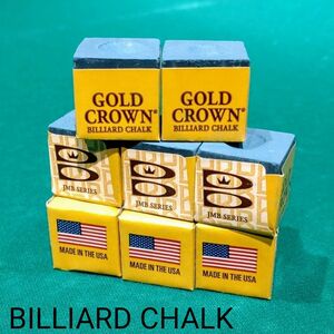【 送料無料・新品 】BILLIARD CHALK (GOLD CROWN)