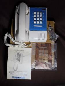 NTT push type .... telephone machine [ panel ho n601-PW] box * instructions * installation metal fittings attaching Japan electro- confidence telephone ( stock ) Showa Retro / antique / collection 