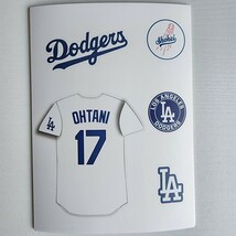 新品　MLB　防水ステッカー　大谷翔平　ロゴ　ロサンゼルス・ドジャース　野球　ユニフォームステッカー　シール　メジャーリーグ 白_画像1