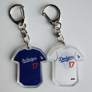 2点セット　新品　MLB　ロサンゼルス・エンゼルス ロサンゼルス・ドジャース　野球　ユニフォームキーホルダー　大谷翔平 LA