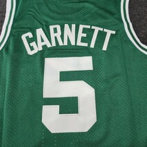 新品　バスケユニフォーム　NBA　ボストン・セルティックス　ケビン・ガーネット　Garnett選手　サイズL　ゲームシャツ 　グリーン色　刺繍_画像5