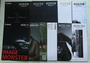 【カメラ・カタログ】 Canon EOS-1Ds MarkIII・EOS-1D MarkIII・EOS7D・EOS60D・EOS50D・EOS40D他