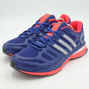 adidas SONIC BOOST アディダス スニーカー ランニングシューズ 27cm ブルー Q21454 軽量 クリーニング済み