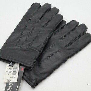  unused Thinsulatesinsa rate leather gloves size M black original leather lining equipped men's new goods unused tag attaching home storage goods 