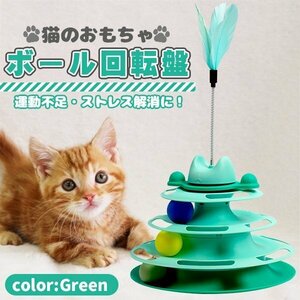 猫 おもちゃ ボール ボール回転盤 ペット用品 遊ぶ盤 回転 ぐるぐるボール 4階 タワー 運動不足解消 ストレス発散 留守番対応 人気 知育 猫