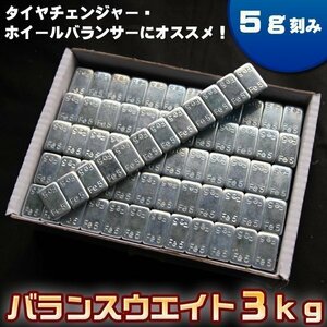 バランスウエイト 3kg 5g刻み 強化両面テープ採用 鉄製 貼付重り ブレ軽減 サビ タイヤ ホイール バランス ウエイト タイヤチェンジャー