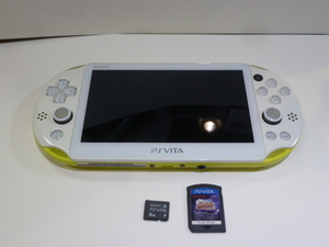 ■ SONY PS VITA PCH-2000 実況パワフルプロ野球2014＆8GBメモリーカード付き/動作OK 初期化済/PlayStation Vita/Wi-Fiモデル/PSvita ■