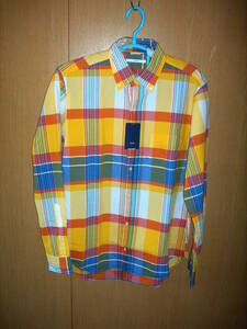 SHIPS size L new goods unused including carriage check shirt size L