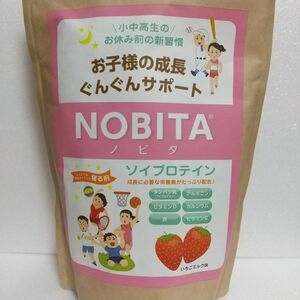 NOBITA ノビタ ソイプロテイン いちごミルク味 600g