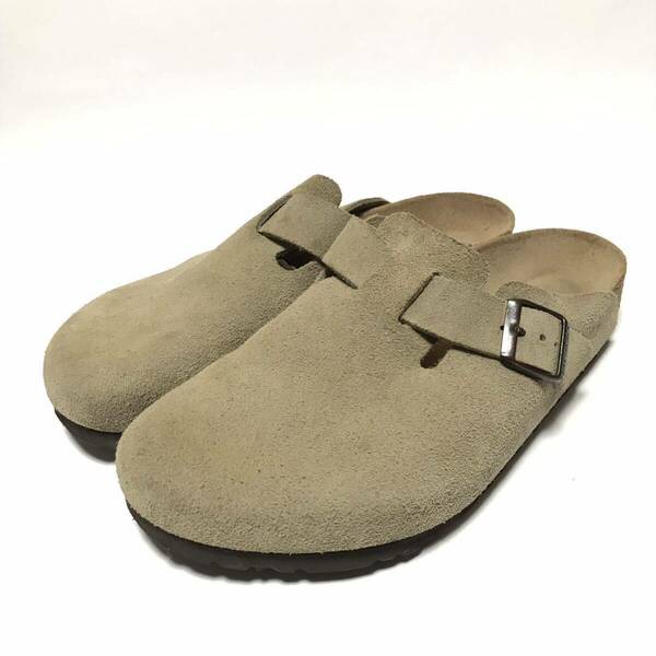 BIRKENSTOCK BOSTON トープ / ドイツ製 42 27cm〜27.5cm / ビルケンシュトック ボストン サンダル スエード ベージュ