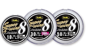 日本製 DUEL SUPER X-WIRE8 150m0.6号 シルバー 13lb 税込即決 スーパーエックスワイヤー8本組　Silvercolor 8braid PE line Made in japan