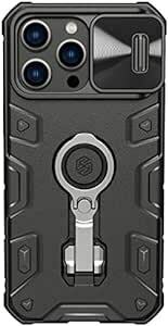 iPhone14 Pro ケース リング 付き 耐衝撃 男性 スマホケース 米軍MIL規格取得 TPU バンパ スタンド機能 衝撃