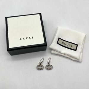 GUCCI Gucci серьги Inter locking G серебряный 925 аксессуары P1724