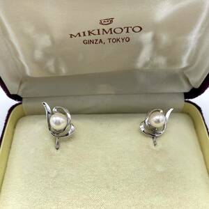 MIKIMOTO Mikimoto серьги pearl silver аксессуары P1725