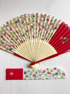  fan silk silk fan sack attaching ... sense . strawberry bamboo . dream two 