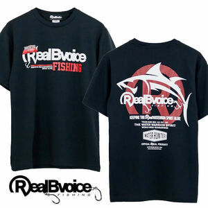 リアルビーボイス RealBvoice ツナ ドライＴシャツ (TUNA) フィッシングライン 24SSRBV-FH-005 ブラック Lサイズ