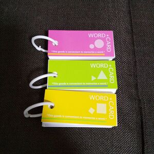 暗記カード 単語帳 単語カード 3冊セット