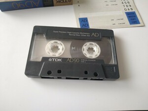 USED/90年代年当時物 TDK AD ノーマルテープ 90分 TYPE I (NORMAL) POSITION カセットテープ アナログ全盛期 ミュージックテープ