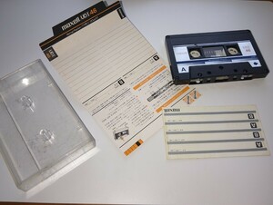 USED/80年代年当時物 maxell UDI ノーマルカセットテープ 46分 Normal Position (TYPE I) アナログ時代 ミュージックテープ 日立マクセル