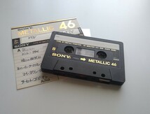 USED/80年代年当時物 SONY メタルテープ 46分 TYPE IV (METAL) POSITION METALLIC 46 ソニー カセットテープ ミュージックテープ アナログ_画像1