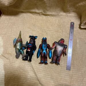 4 point set that time thing Ultraman monster sofvi approximately 17cm ultra rare 