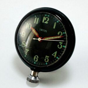 【高級懐中時計】美品 スミス 黒 51mm 1970年代 モーターウォッチ メンズ レディース アナログ 手巻き 英国 希少