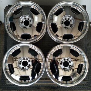 管理番号：A4-195【4本価額】【18×8J 4x114.3 5x114.3 ET+42 ハブ73】RAYS FOUNDRY・マルチ・店頭引取可能・適格請求書発行可能