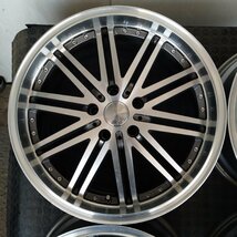 理管番号：A5-27【4本価格】【18x8J 5x114.3 ET+35 ハブ73】WREST・アルファード ヴェルファイア等・店頭引取可能・適格請求書発行可能_画像6