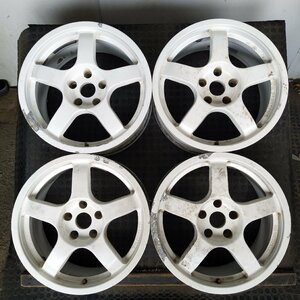 管理番号：A5-43【4本価格】【17x8J 5x114.3 ET+35 ハブ67】ENKEI WRC TARMAC EVO・スカイライン等・店頭引取可能・適格請求書発行可能