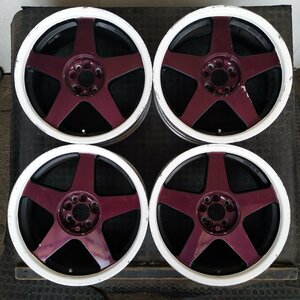 管理番号：A5-80【4本価格】【17x7J 4x100 5x100 ET+40 ハブ68】OZ・マルチ・店頭引取可能・適格請求書発行可能