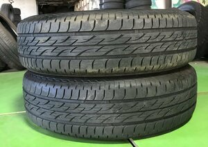 管理番号：C5-17-2●【送料無料！2本セット】155/65R14 BS NEXTRY 2021年製 山あり/夏タイヤ/適格請求書発行可能