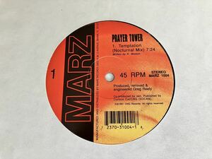 PRAYER TOWER / Temptation(Nocturnal Mix,Salvation Mix)/Deception(Like This Dub) MARZ RECORDS US MARZ1004 91年盤,INDUSTRIAL,ELECTRO