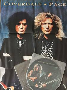 【巨大ポスター付ピクチャー盤】COVERDALE PAGE / Take Me For A Little While PICTURE 12inch EMI UK 12EMPD270 Led Zeppelin,Whitesnake