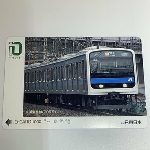 イオカード　京浜東北線　209系　JR東日本　在来線　京浜　電車　3穴　使用済み