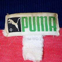 80s vintage PUMA track jersey ビンテージ プーマ トラックジャージ Oサイズ 赤x紺_画像3