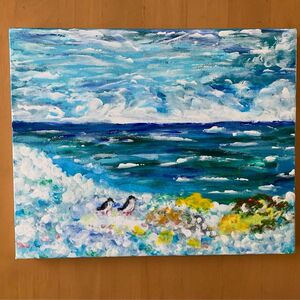 風景画「チービシの海」