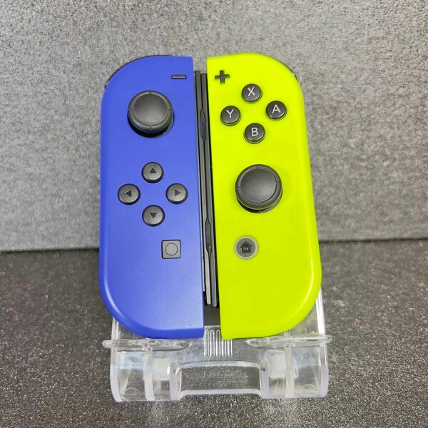 【動作品】Joy-Con L R ジョイコン左右セット ブルー・ネオンイエロー メンテナンス済み