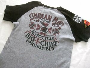 Indian MOTOCYCLESインディアン サーマル ラグランTシャツL