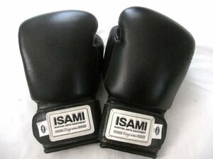 未使用 ISAMI製ボクシング/シュートボクシング/キックボクシング スパーリング用本革10オンスグローブ