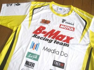 スーパーフォーミュラB-MAX RACING TEAM レーシングドライバー千代勝正 公式レプリカTシャツXL