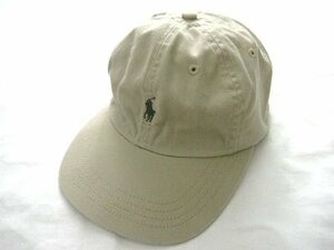 Poloポロラルフローレン ワンポイント刺繍 ベースボールキャップ/野球帽子 ベージュ