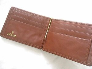 非売品ノベルティ ROLEX ロレックス 本革レザー カードケース(8×11.5cm)