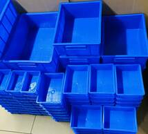 新品訳あり・プラスチックコンテナ大中小4種類90個まとめて パーツボックス ツールケース 大量セット BOX パーツケース71_画像3