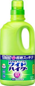 ワイドハイターEXパワー 衣料用漂白剤 見過ごせなくなった汚れやニオイ 、洗剤にちょい足しで超絶スッキリ！！ 大本体930ml