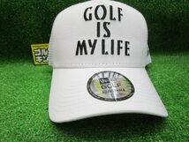 GK尾張旭◇新品892 【値下げ】【NEWERA】◆9FORTY A-Frame トラッカー Golf is My Life◆13517937-OSFM◆ホワイト◆おすすめ◆_画像1